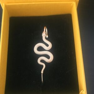 Elegant Gold Snake Earrings